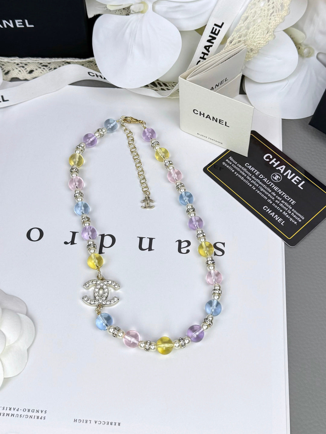 [Glow Jewelry]26C New Spring Collection Colorful Transparent Resin Necklace