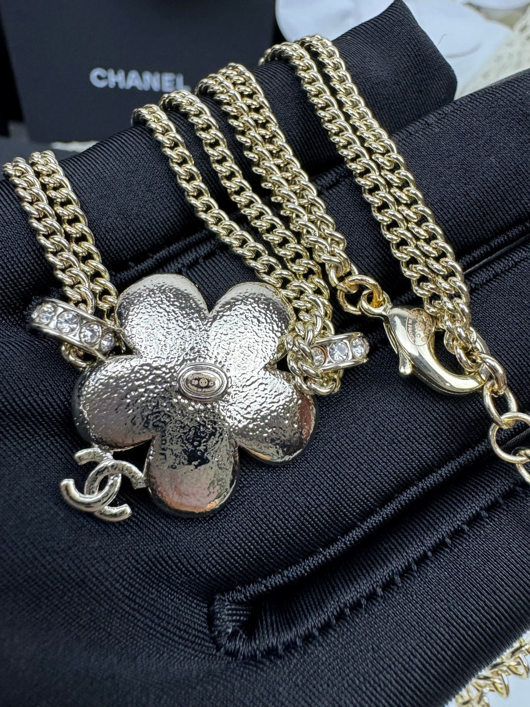 [Glow Jewelry]New Blue Floral Double-Layer Necklace