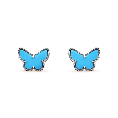 [Glow Jewelry]BUTTERFLY TURQUOISE EARRINGS SILVER
