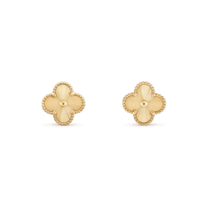[Glow Jewelry]CLOVER MINI 9.5MM LASER EARRINGS