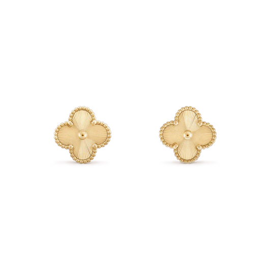 [Glow Jewelry]CLOVER MINI 9.5MM LASER EARRINGS