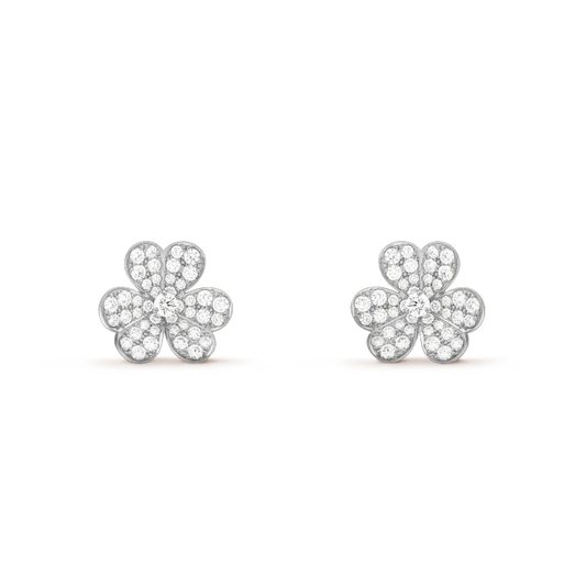 ¡®Glow Jewelry¡¯CLOVER COMOS DIAMOND EARRINGS SILVER