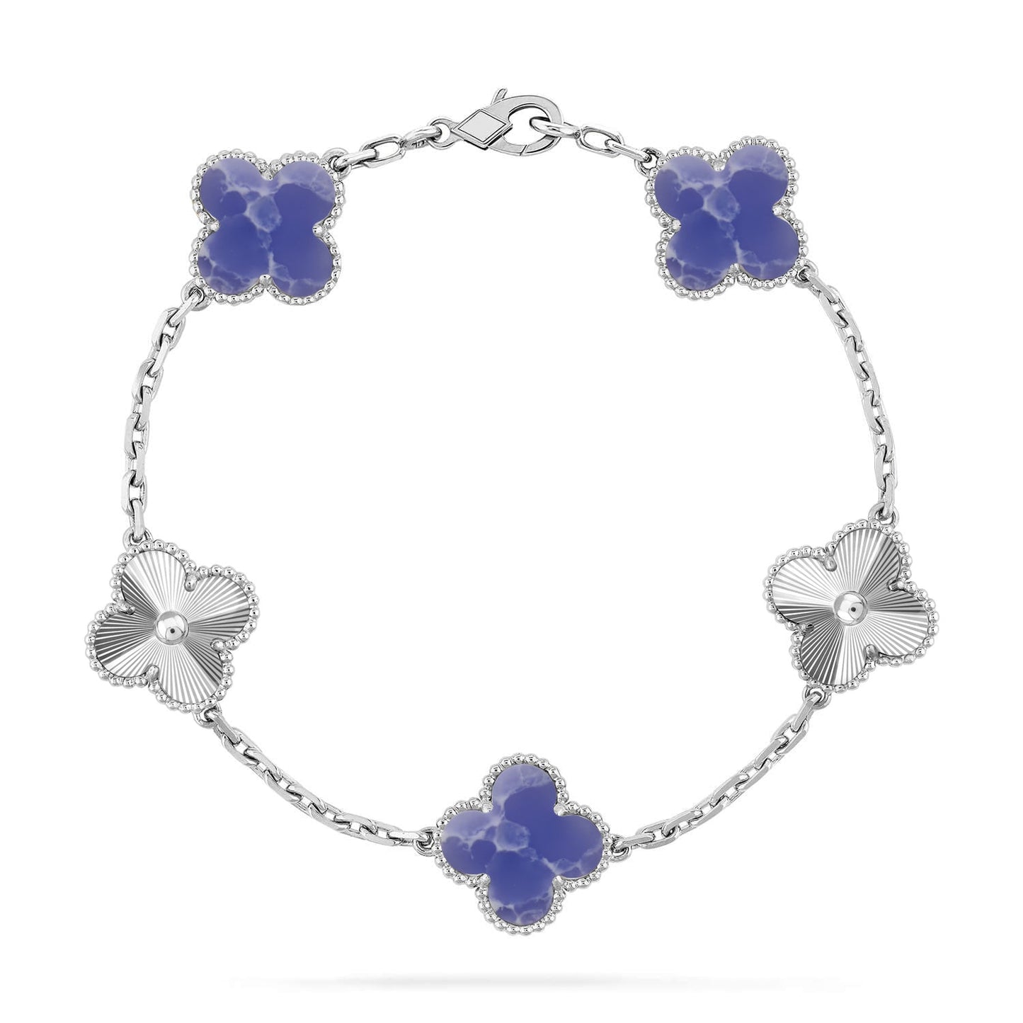 [Glow Jewelry]New CLOVER 5 MOTIF BLUE VEINS BRACELET COLLECTION