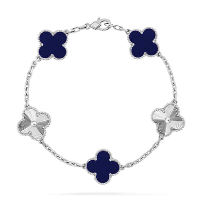 [Glow Jewelry]CLOVER 5 MOTIF LAPIS LAZULI BRACELET COLLECTION