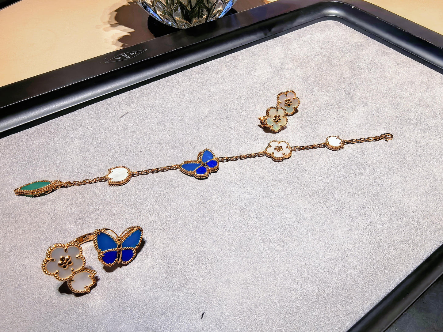 [Glow Jewelry] 2026 NEW MODEL SPRING LUCKY 3 MOTIF GOLD RING