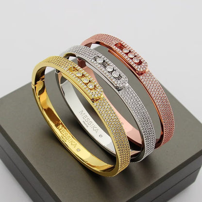 [Glow Jewelry]Move Noa Full Pavé Diamond Bangle Bracelet