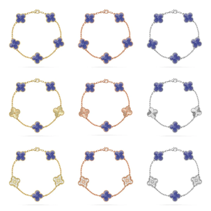 [Glow Jewelry]CLOVER 5 MOTIF BLUE VEINS BRACELET COLLECTION