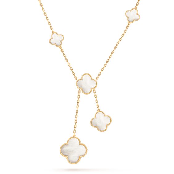 ¡®Glow Jewelry¡¯CLOVER MOTHER OF PEARL NECKLACE 6 MOTIF