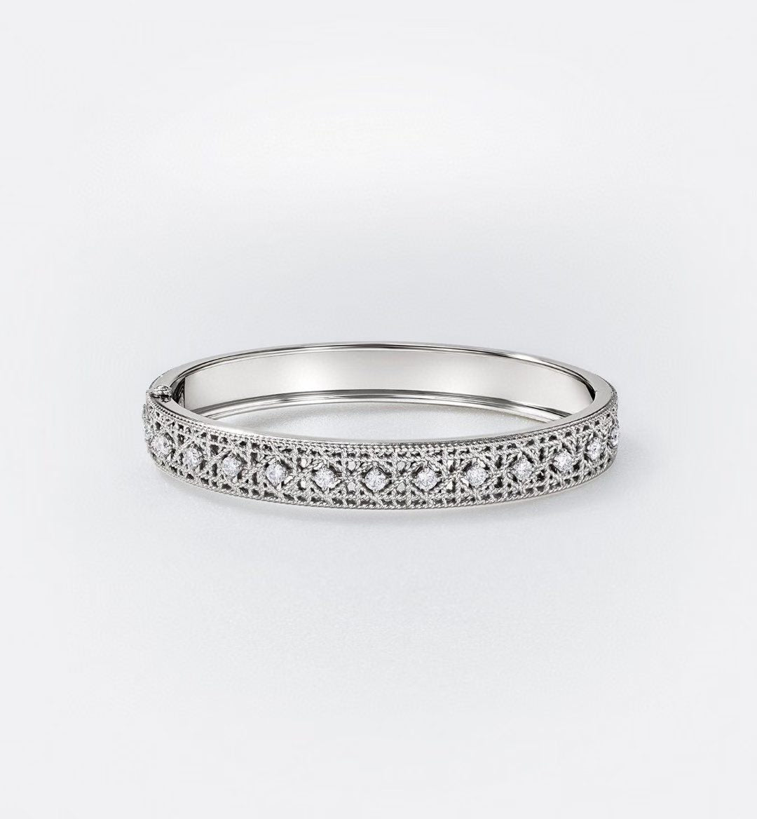 [Glow Jewelry]2026 WOVEN-PATTERN BRACELET SET WITH FULL DIAMOND INLAY THREE-COLORS