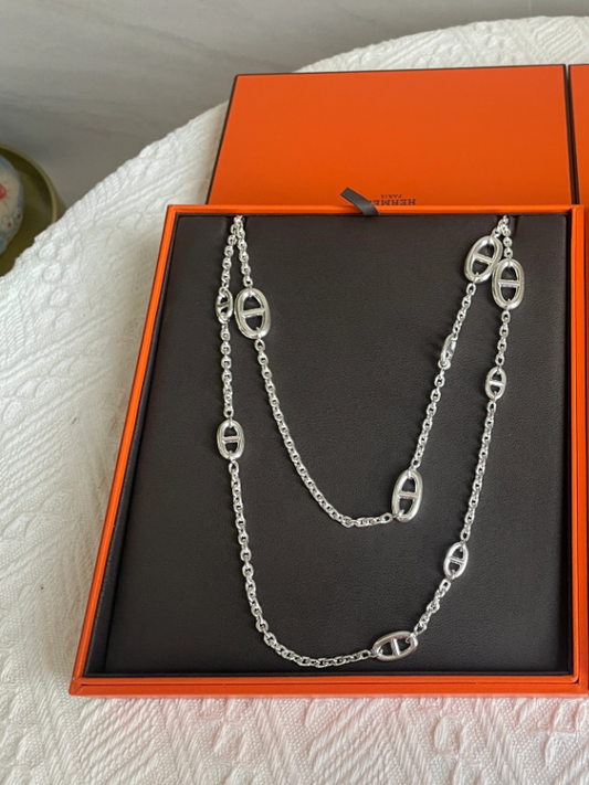 [Glow Jewelry]Classic Silver Sweater Chain