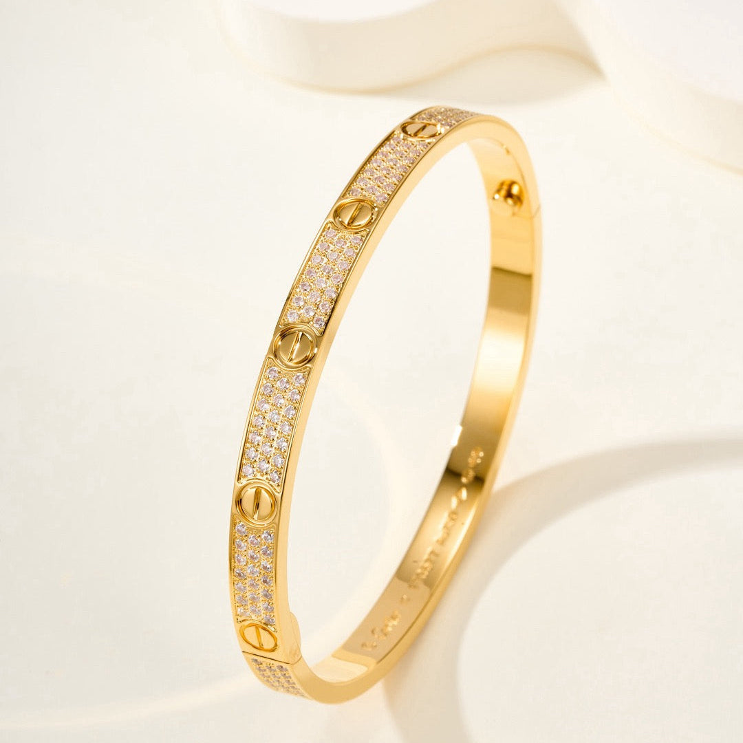 ¡®Glow Jewelry¡¯LOVE BRACELET 4.8MM DIAMOND-PAVED