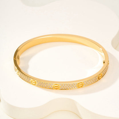 ¡®Glow Jewelry¡¯LOVE BRACELET 4.8MM DIAMOND-PAVED