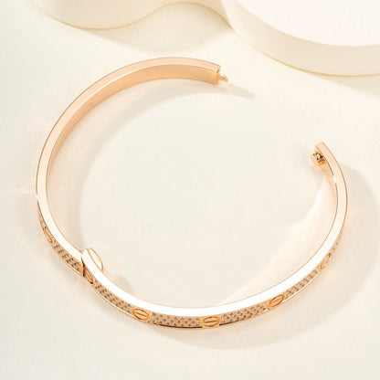 ¡®Glow Jewelry¡¯LOVE BRACELET 4.8MM DIAMOND-PAVED