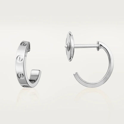 [Glow Jewelry]LOVE EARRINGS 2.65MM SILVER