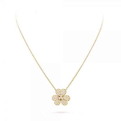 [Glow Jewelry]FLOWER DIAMOND NECKLACE