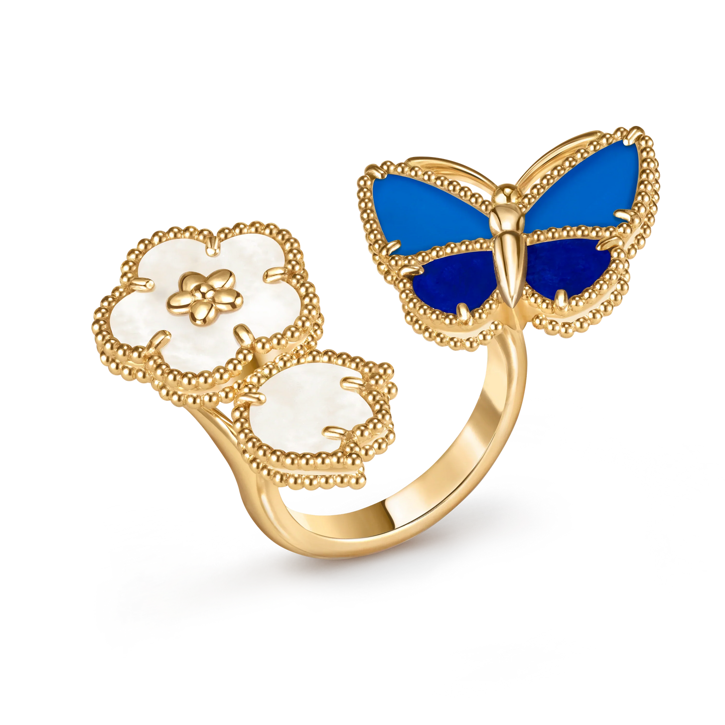 [Glow Jewelry] 2026 NEW MODEL SPRING LUCKY 3 MOTIF GOLD RING