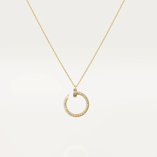 [Glow Jewelry]JUSTE NECKLACE GOLD DIAMONDS
