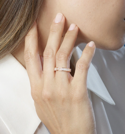 ¡®Glow Jewelry¡¯ALLIANCE LIENS VIDENCE PAVED DIAMOND 4MM RING