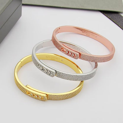 [Glow Jewelry]Move Noa Full Pavé Diamond Bangle Bracelet