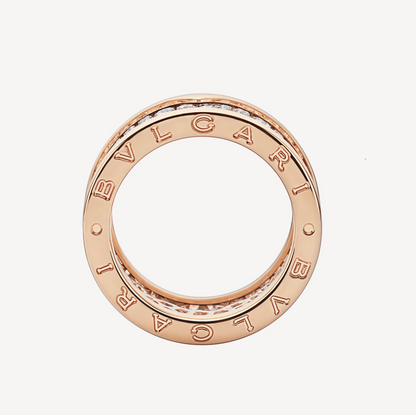 [Glow Jewelry]ZERO 1 WITH PAVED DIAMONDS ON THE SPIRAL RING