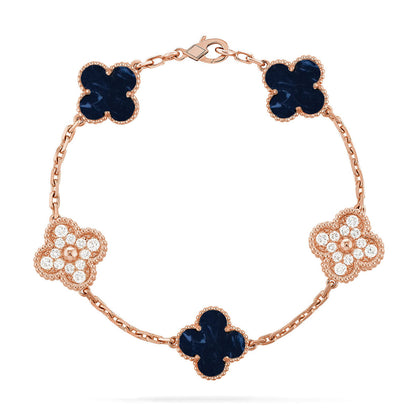 [Glow Jewelry]CLOVER 5 MOTIF PIETERSITE BRACELET COLLECTION