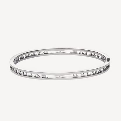 [Glow Jewelry]ZERO 1 SPIRAL LOGO SILVER BRACELET