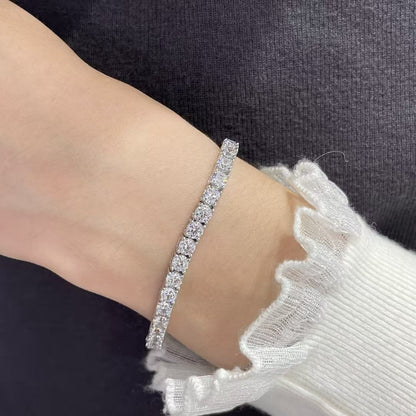 [Glow Jewelry jewelrys]TENNIS BRACELET WITH FULL DIAMOND SETTING