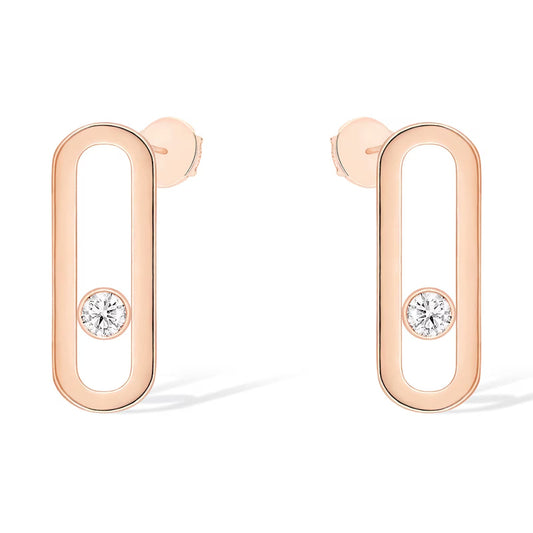 [Glow Jewelry]MOVE UNO SMALL 1 DIAMOND EARRINGS
