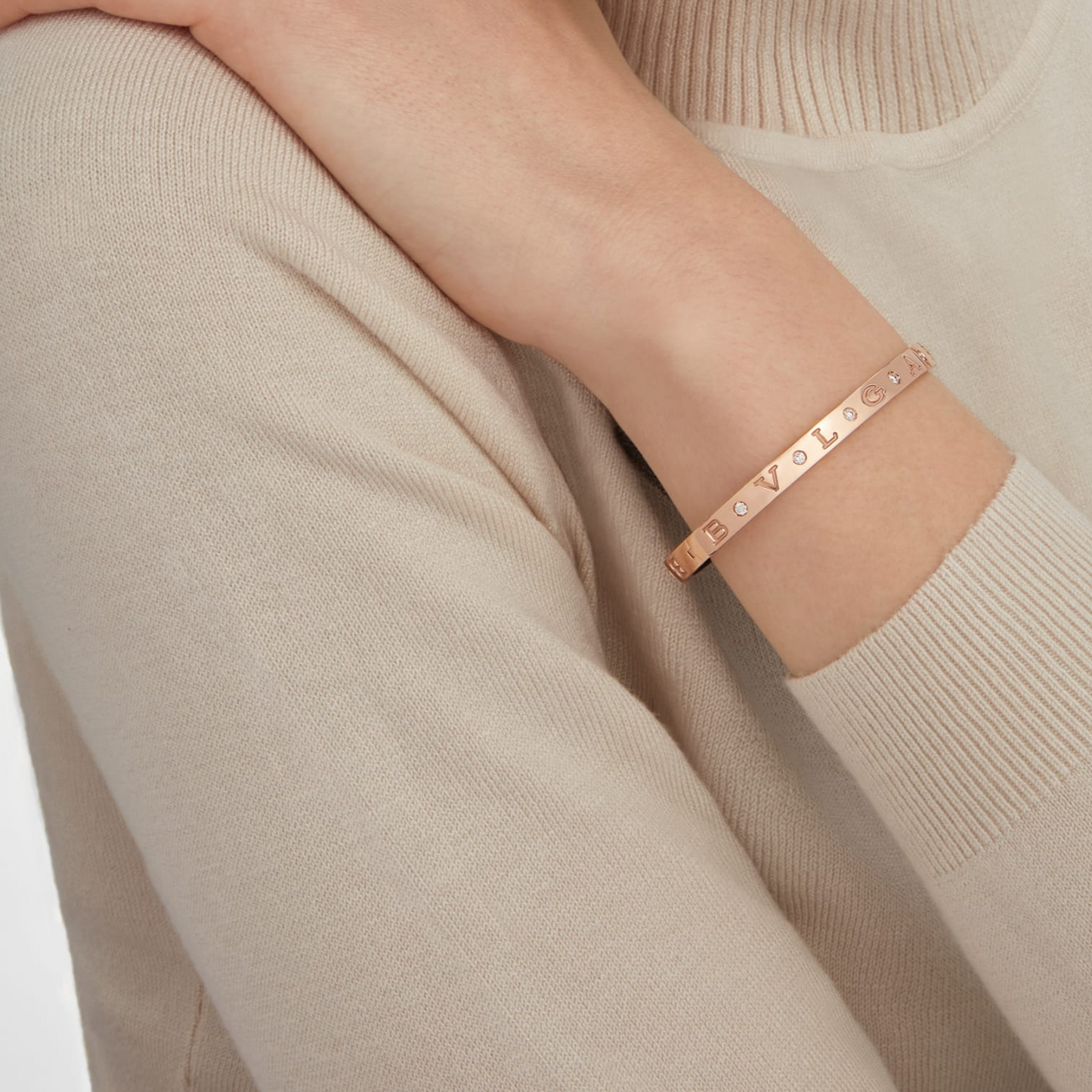 [Glow Jewelry]ZERO 1 PINK GOLD 12 DIAMONDS BRACELET