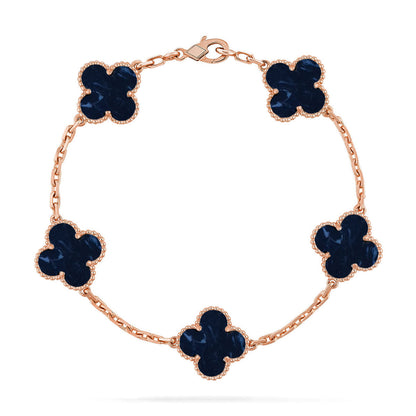 [Glow Jewelry]CLOVER 5 MOTIF PIETERSITE BRACELET COLLECTION