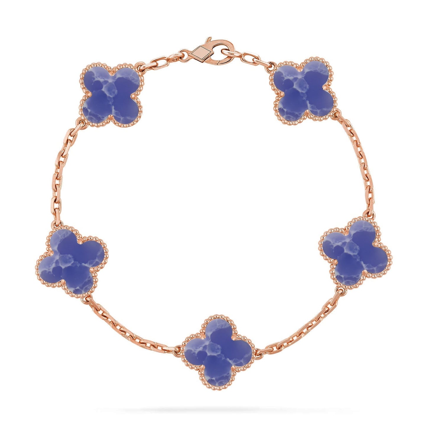 [Glow Jewelry]New CLOVER 5 MOTIF BLUE VEINS BRACELET COLLECTION