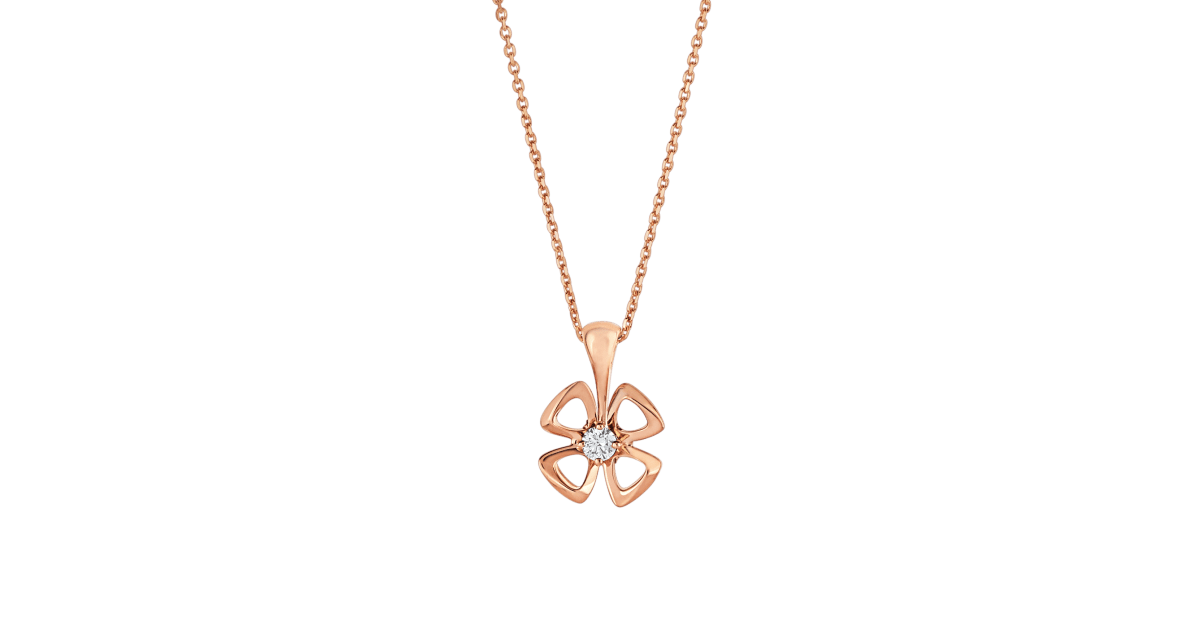 [Glow Jewelry]FIOREVER NECKLACE DIAMOND CENTER