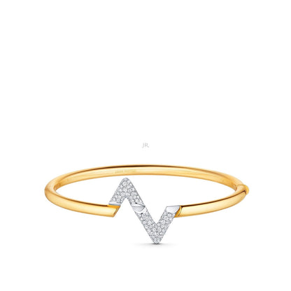 [Glow Jewelry]VOLTE UPSITE DOWN GOLD DIAMOND BRACELET