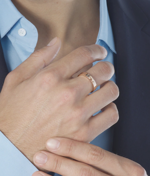[Glow Jewelry]ALLIANCE LIENS VIDENCE DIAMOND 4MM RING