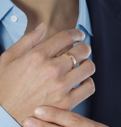 ¡®Glow Jewelry¡¯ALLIANCE LIENS VIDENCE 4MM RING