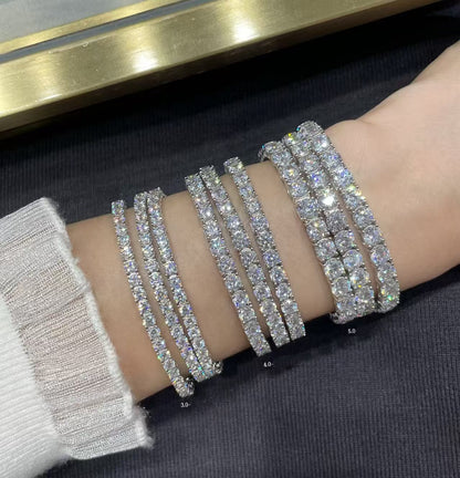 [Glow Jewelry jewelrys]TENNIS BRACELET WITH FULL DIAMOND SETTING