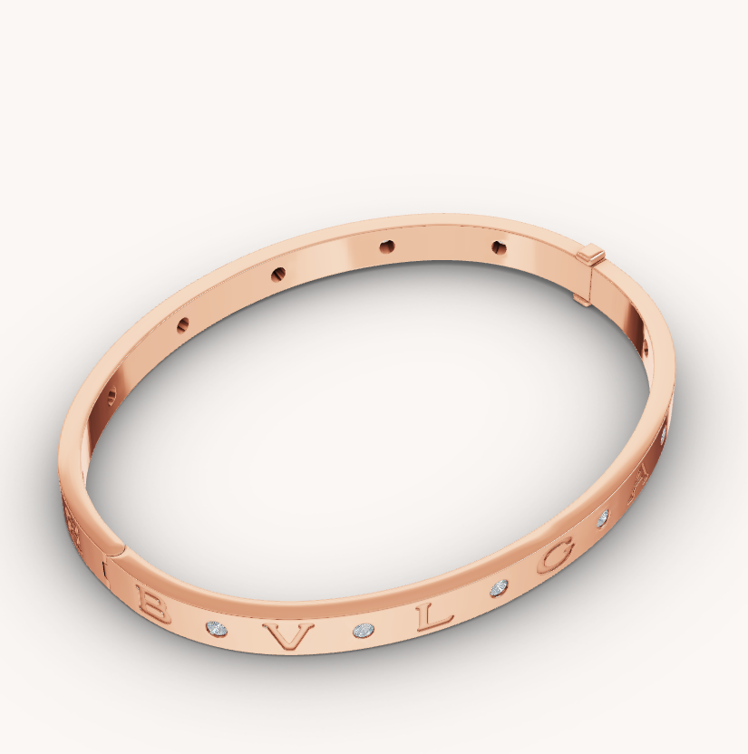 [Glow Jewelry]ZERO 1 PINK GOLD 12 DIAMONDS BRACELET