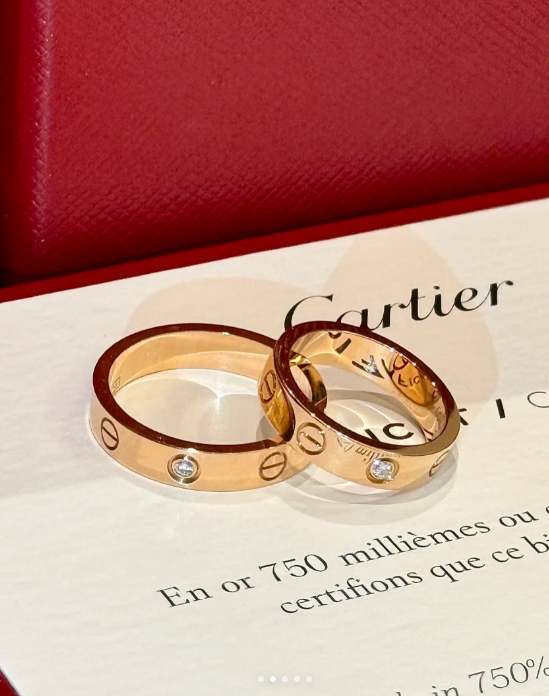 [Glow Jewelry]LOVE RING 4MM 1 DIAMOND