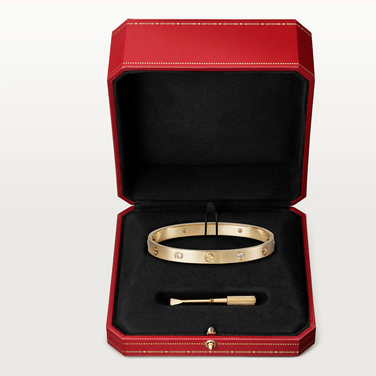 ¡®Glow Jewelry¡¯LOVE BRACELET 6.1MM 4 DIAMONDS
