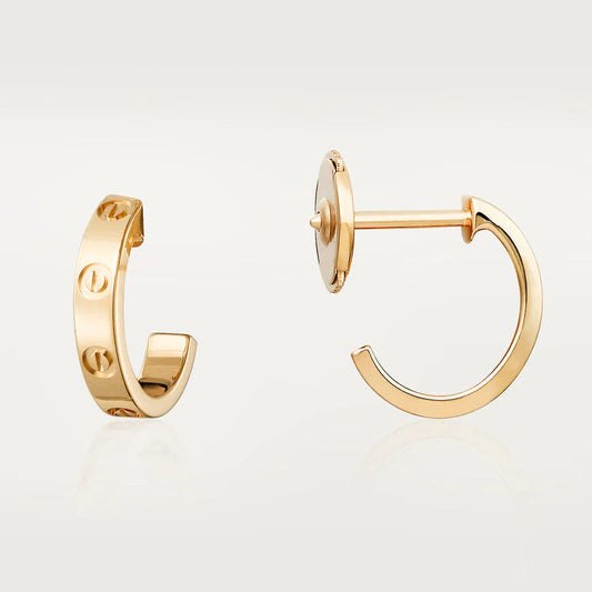 [Glow Jewelry]LOVE EARRINGS 2.65MM PINK GOLD