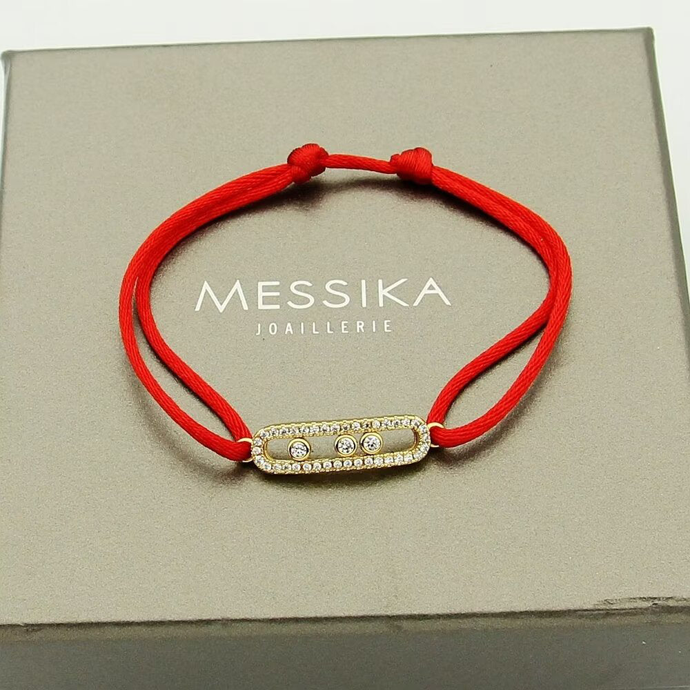 [Glow Jewelry]MK Care(s) pink cord pavé bracelet