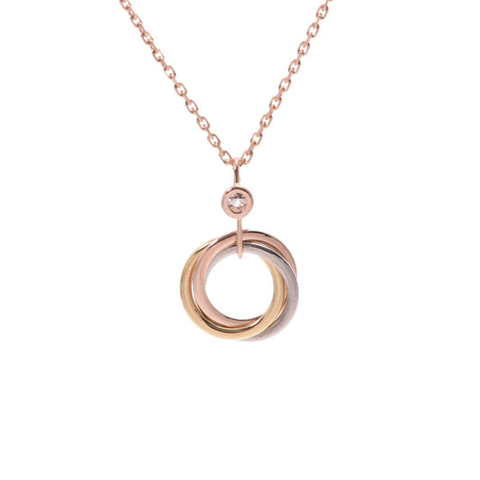 ¡®Glow Jewelry¡¯TRINITY SILVER GOLD PINK GOLD NECKLACE