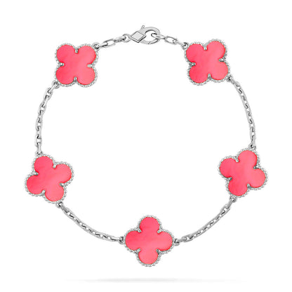 [Glow Jewelry]New  CLOVER 5 MOTIFS  PINK MOP BRACELET COLLECTION