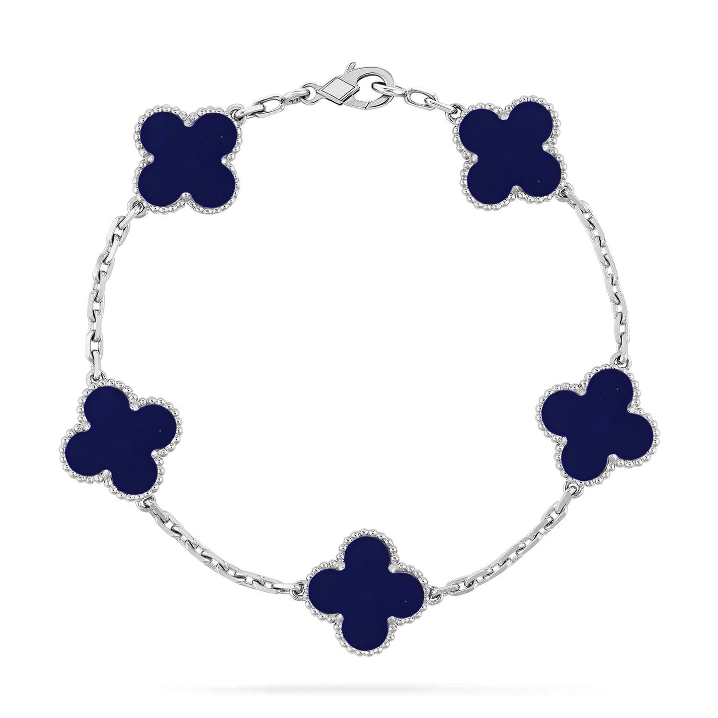 [Glow Jewelry]New CLOVER 5 MOTIF LAPIS LAZULI BRACELET COLLECTION