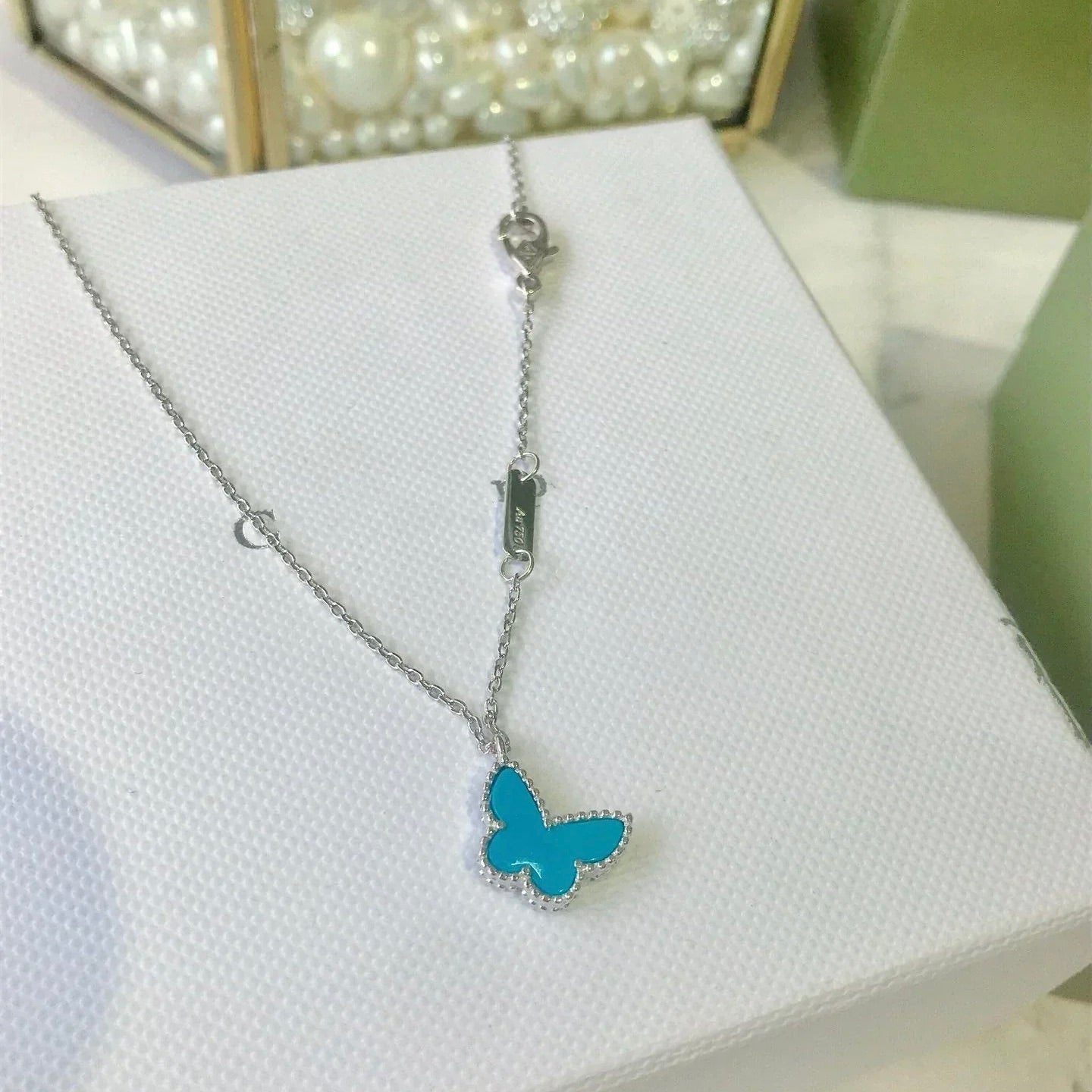¡®Glow Jewelry¡¯BUTTERFLY TURQUOISE BUTTERFLY BRACELET SILVER