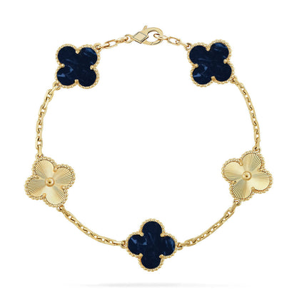 [Glow Jewelry]CLOVER 5 MOTIF PIETERSITE BRACELET COLLECTION