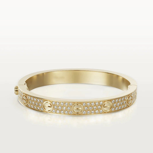 [Glow Jewelry]LOVE BRACELET 6.1MM DIAMOND-PAVED