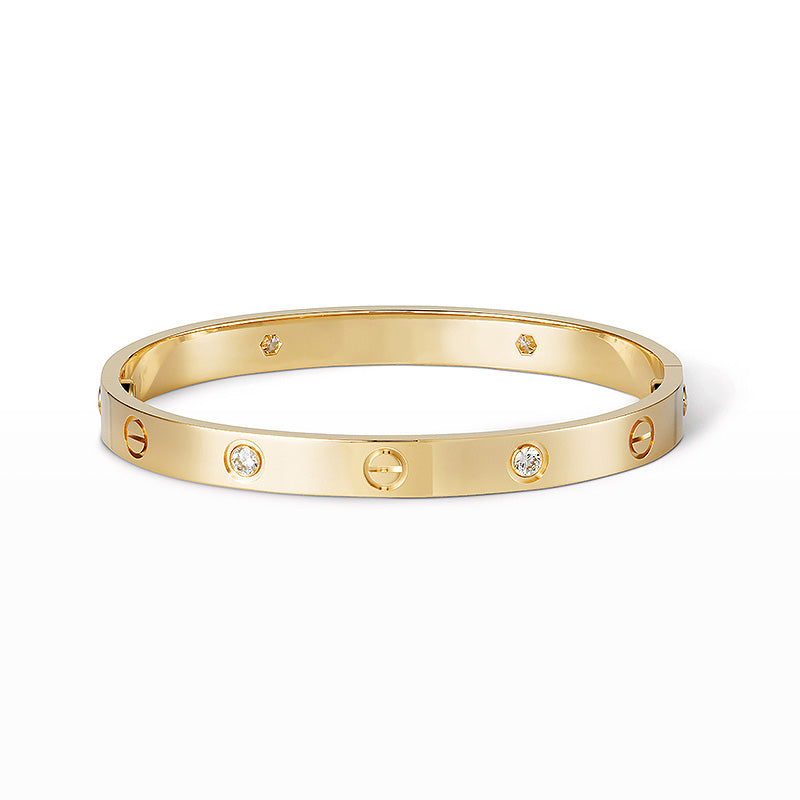 [Glow Jewelry]LOVE BRACELET 6.1MM 4 DIAMONDS