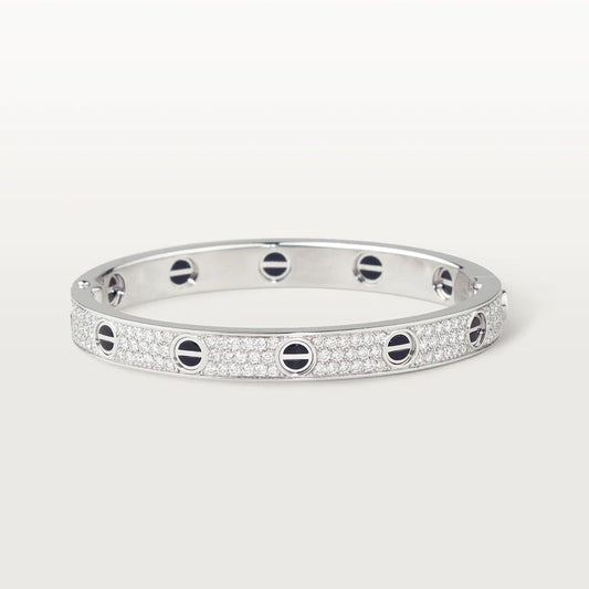 [Glow Jewelry]LOVE BRACELET 6.1MM DIAMOND-PAVED CERAMIC