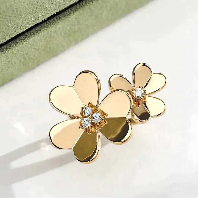 ¡®Glow Jewelry¡¯CLOVER COMOS GOLD DIAMOND RING
